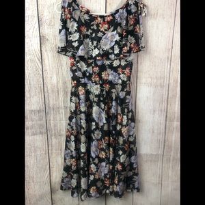 Vintage midi floral dress